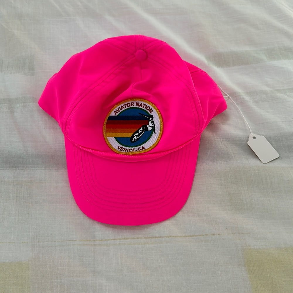 NWT aviator nation pink hat